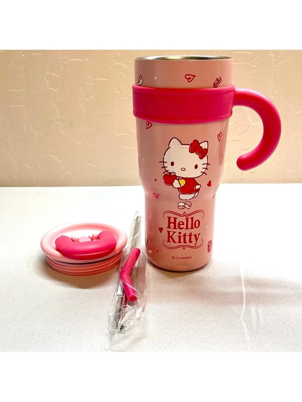 Hello Kitty Pink Tumbler with Straw - 40oz